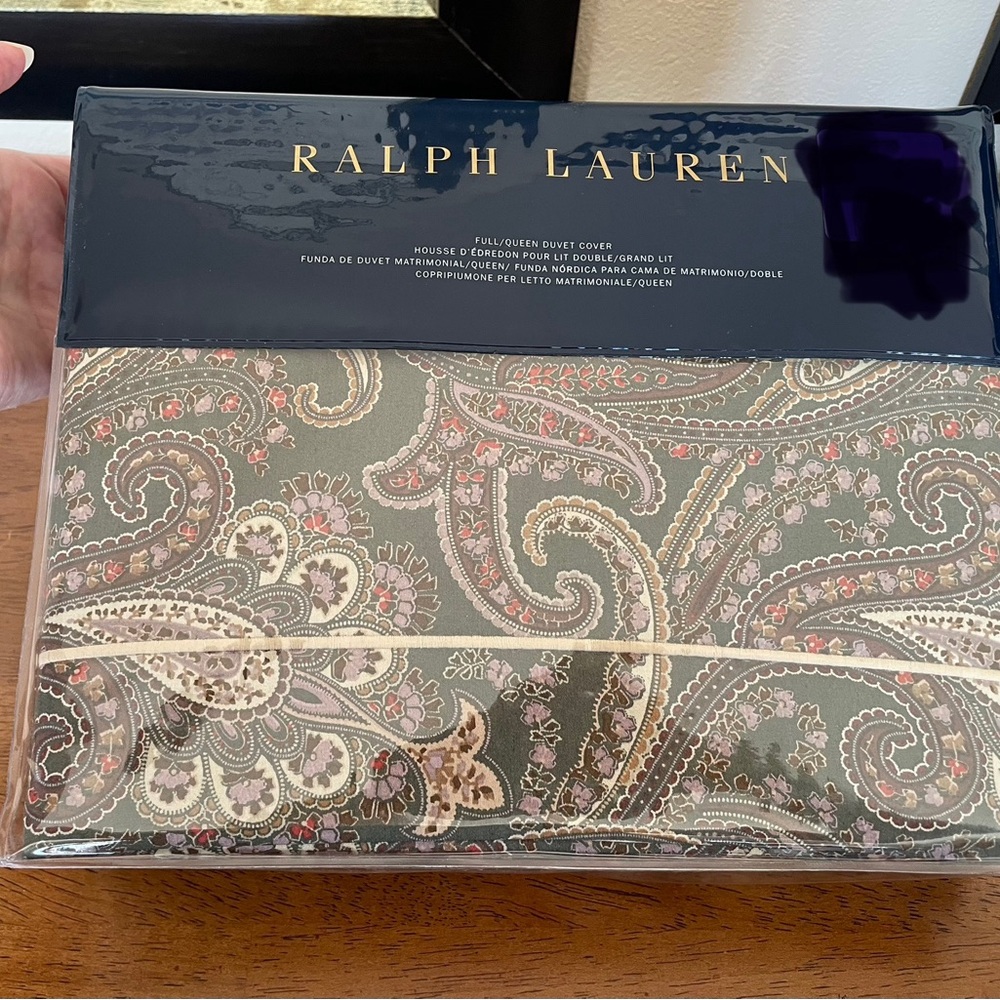 NEW Ralph Lauren Heritage Paisley Duvet Cover
